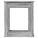 vidaXL szürke sonoma színű szerelt fa kandallóburkolat 75x20x87,5 cm
