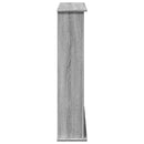 vidaXL szürke sonoma színű szerelt fa kandallóburkolat 75x20x87,5 cm