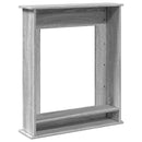 vidaXL szürke sonoma színű szerelt fa kandallóburkolat 75x20x87,5 cm