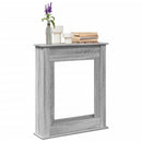 vidaXL szürke sonoma színű szerelt fa kandallóburkolat 75x20x87,5 cm