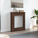 vidaXL barna tölgy színű szerelt fa kandallóburkolat 75 x 20 x 87,5 cm