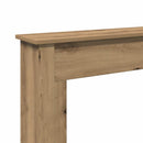 vidaXL kézműves tölgy színű szerelt fa kandallóburkolat 75x20x87,5 cm