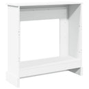 vidaXL fehér szerelt fa kandallóburkolat 90 x 30 x 90 cm