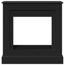 vidaXL fekete szerelt fa kandallóburkolat 90 x 30 x 90 cm