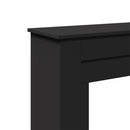 vidaXL fekete szerelt fa kandallóburkolat 90 x 30 x 90 cm