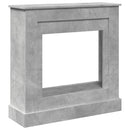 vidaXL betonszürke szerelt fa kandallóburkolat 90 x 30 x 90 cm
