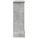 vidaXL betonszürke szerelt fa kandallóburkolat 90 x 30 x 90 cm