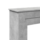 vidaXL betonszürke szerelt fa kandallóburkolat 90 x 30 x 90 cm