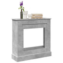 vidaXL betonszürke szerelt fa kandallóburkolat 90 x 30 x 90 cm