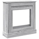 vidaXL szürke sonoma színű szerelt fa kandallóburkolat 90 x 30 x 90 cm