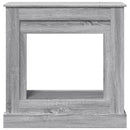 vidaXL szürke sonoma színű szerelt fa kandallóburkolat 90 x 30 x 90 cm