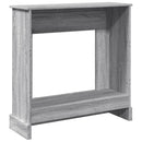 vidaXL szürke sonoma színű szerelt fa kandallóburkolat 90 x 30 x 90 cm