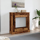 vidaXL antik fa színű szerelt fa kandallóburkolat 90 x 30 x 90 cm