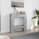 vidaXL betonszürke szerelt fa kandallóburkolat 81 x 18 x 82 cm