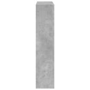 vidaXL betonszürke szerelt fa kandallóburkolat 81 x 18 x 82 cm