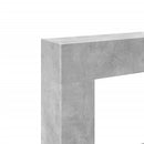 vidaXL betonszürke szerelt fa kandallóburkolat 81 x 18 x 82 cm