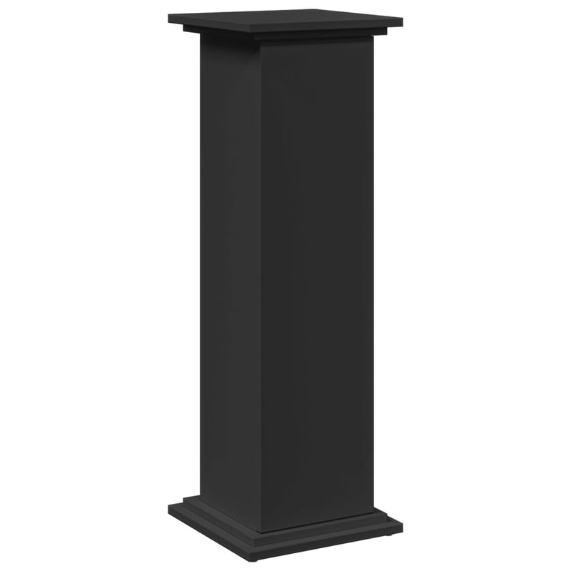 vidaXL fekete szerelt fa bemutatóállvány tárolóval 31 x 30 x 90 cm