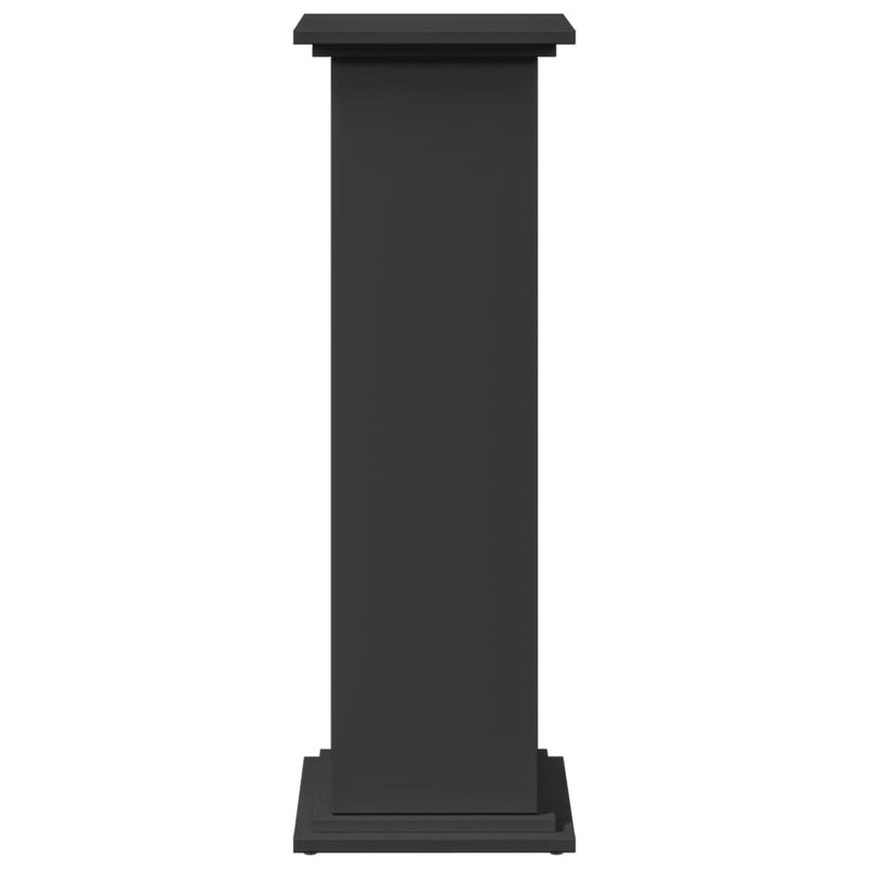 vidaXL fekete szerelt fa bemutatóállvány tárolóval 31 x 30 x 90 cm