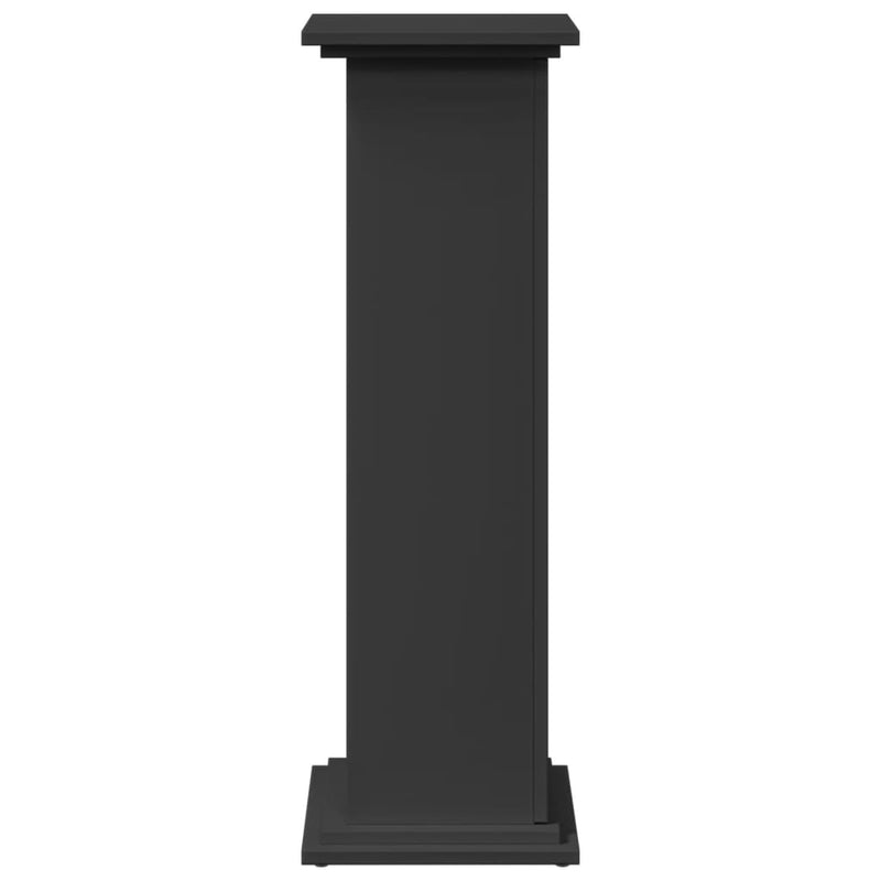 vidaXL fekete szerelt fa bemutatóállvány tárolóval 31 x 30 x 90 cm