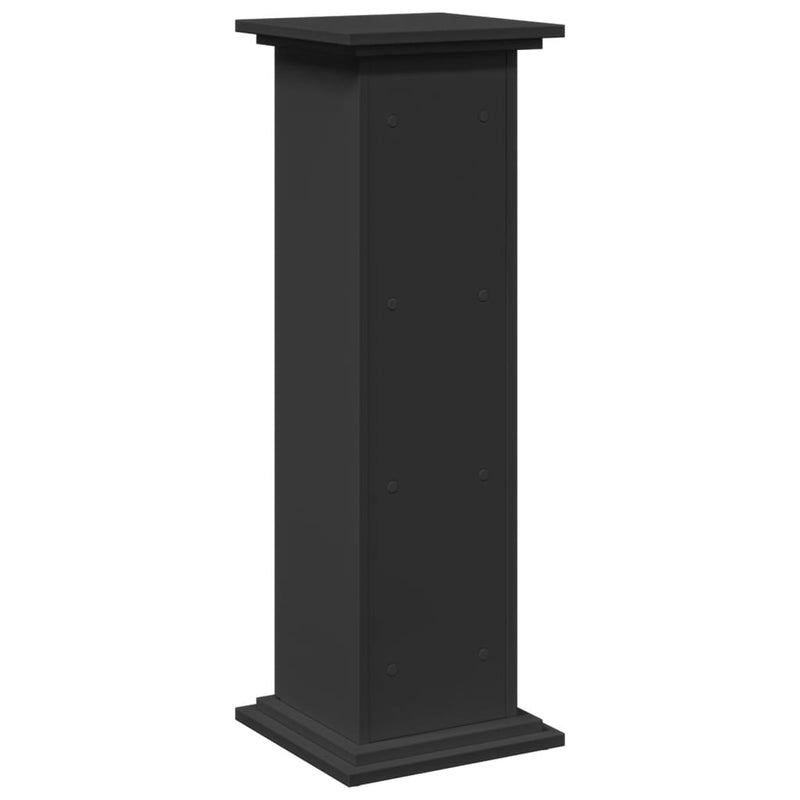 vidaXL fekete szerelt fa bemutatóállvány tárolóval 31 x 30 x 90 cm