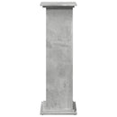 vidaXL betonszürke szerelt fa bemutatóállvány tárolóval 31x30x90 cm