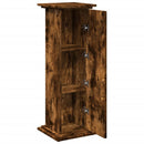 vidaXL füstös tölgy szerelt fa bemutatóállvány tárolóval 31x30x90 cm