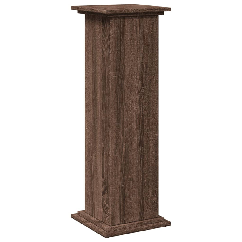 vidaXL barna tölgy szerelt fa bemutatóállvány tárolóval 31x30x90 cm