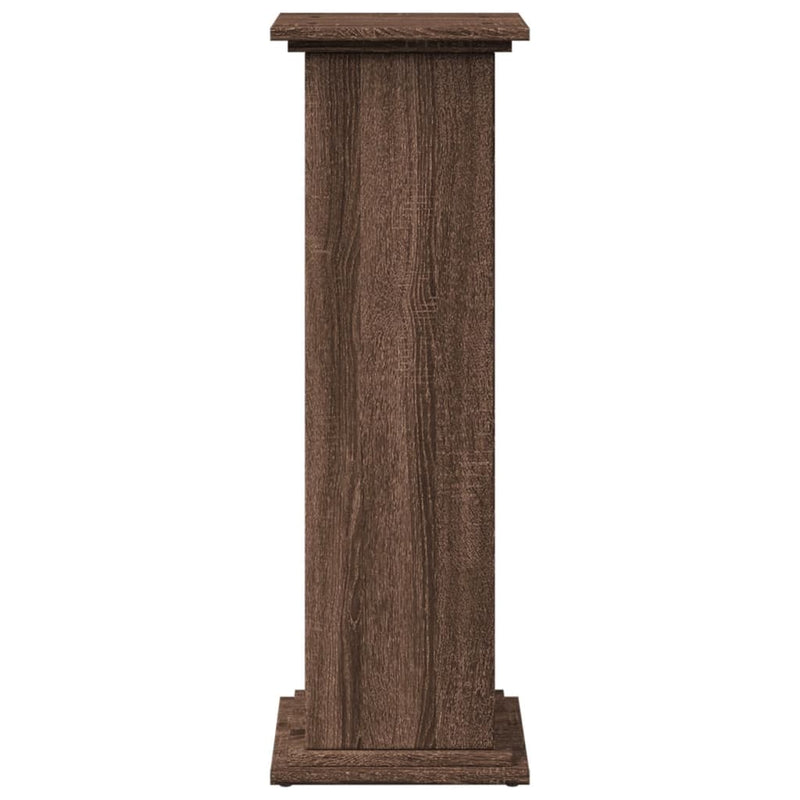 vidaXL barna tölgy szerelt fa bemutatóállvány tárolóval 31x30x90 cm