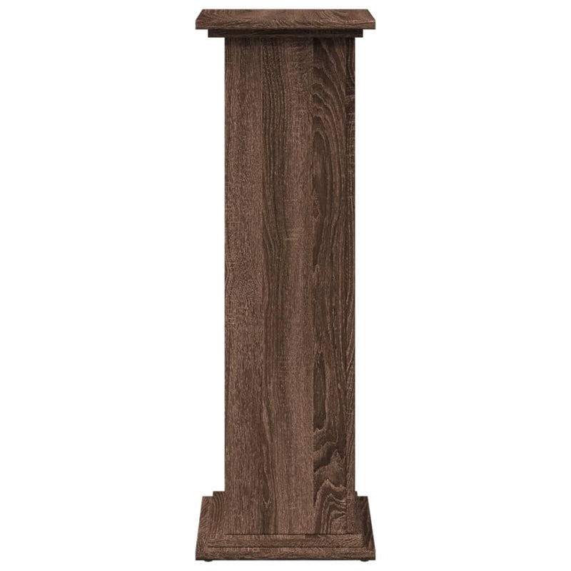 vidaXL barna tölgy szerelt fa bemutatóállvány tárolóval 31x30x90 cm