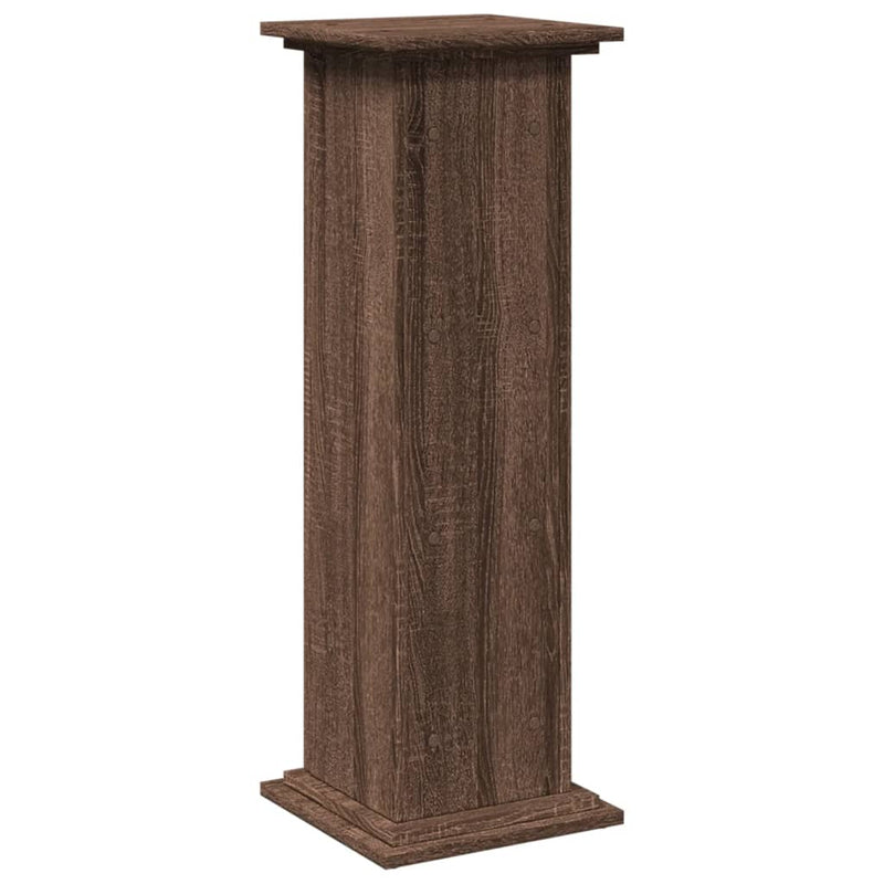 vidaXL barna tölgy szerelt fa bemutatóállvány tárolóval 31x30x90 cm