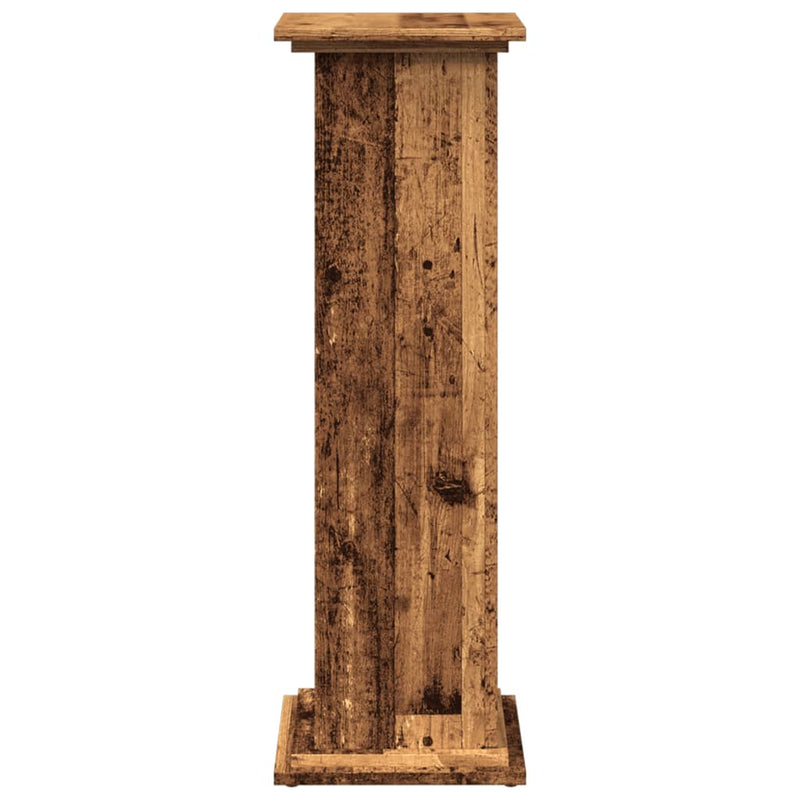 vidaXL antik fa színű szerelt fa bemutatóállvány tárolóval 31x30x90 cm
