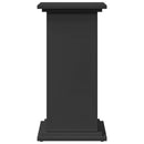 vidaXL fekete szerelt fa bemutatóállvány tárolóval 31 x 30 x 60 cm