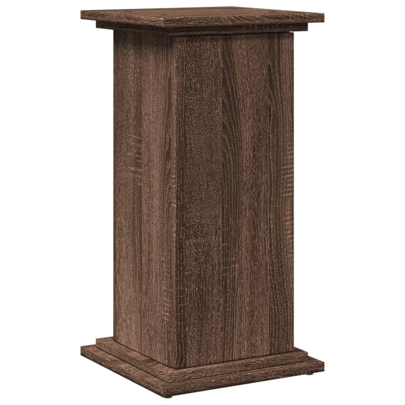 vidaXL barna tölgy szerelt fa bemutatóállvány tárolóval 31x30x60 cm