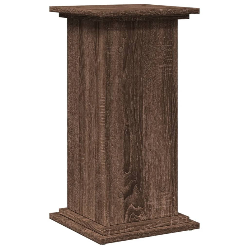 vidaXL barna tölgy szerelt fa bemutatóállvány tárolóval 31x30x60 cm