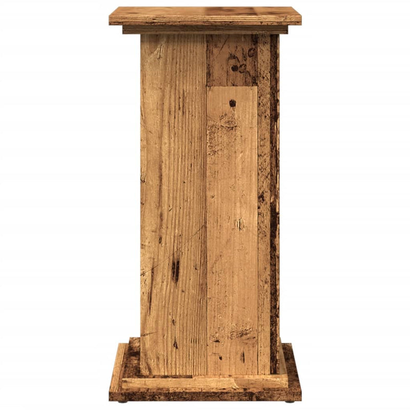 vidaXL antik fa színű szerelt fa bemutatóállvány tárolóval 31x30x60 cm