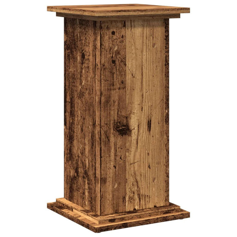 vidaXL antik fa színű szerelt fa bemutatóállvány tárolóval 31x30x60 cm