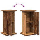 vidaXL antik fa színű szerelt fa bemutatóállvány tárolóval 31x30x60 cm