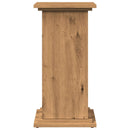 vidaXL kézműves tölgy szerelt fa bemutatóállvány tárolóval 31x30x60 cm