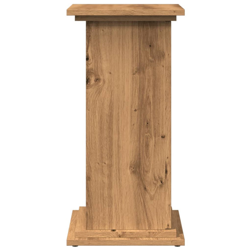 vidaXL kézműves tölgy szerelt fa bemutatóállvány tárolóval 31x30x60 cm