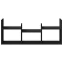 vidaXL fekete szerelt fa faliszekrény 100 x 18 x 40 cm