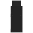 vidaXL fekete szerelt fa faliszekrény 100 x 18 x 40 cm