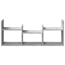 vidaXL betonszürke szerelt fa faliszekrény 100 x 18 x 40 cm