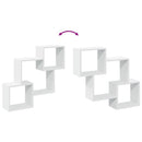 vidaXL fehér szerelt fa faliszekrény 78 x 18 x 71 cm