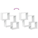 vidaXL fehér szerelt fa faliszekrény 78 x 18 x 71 cm