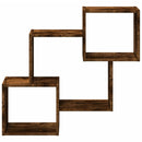 vidaXL füstös tölgy színű szerelt fa faliszekrény 78 x 18 x 71 cm