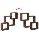 vidaXL barna tölgy színű szerelt fa fali szekrény 78 x 18 x 71 cm