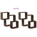 vidaXL barna tölgy színű szerelt fa fali szekrény 78 x 18 x 71 cm