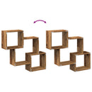 vidaXL antik fa színű szerelt fa faliszekrény 78 x 18 x 71 cm