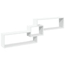 vidaXL fehér szerelt fa fali szekrény 158 x 18 x 53 cm