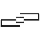 vidaXL fekete szerelt fa fali szekrény 158 x 18 x 53 cm